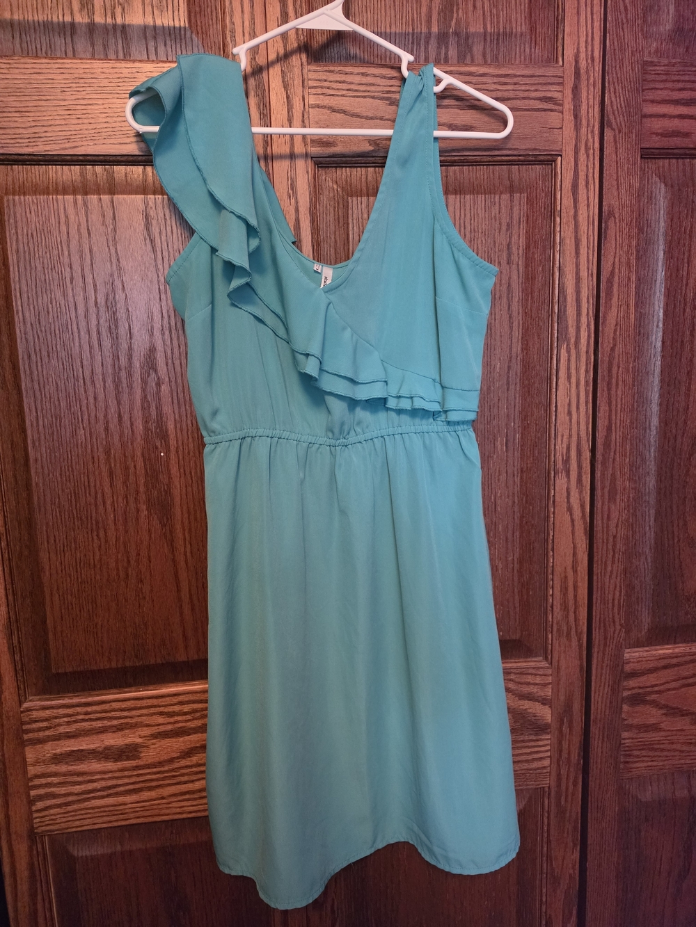 Studio Y Teal Ruffle Dress